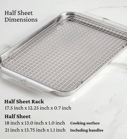 Hestan OvenBond Tri-ply 3-Piece Sheet Pan Set Cookware Hestan