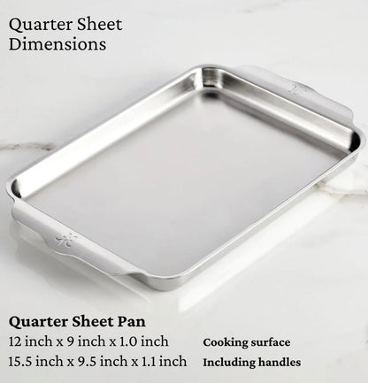 Hestan OvenBond Tri-ply 3-Piece Sheet Pan Set Cookware Hestan