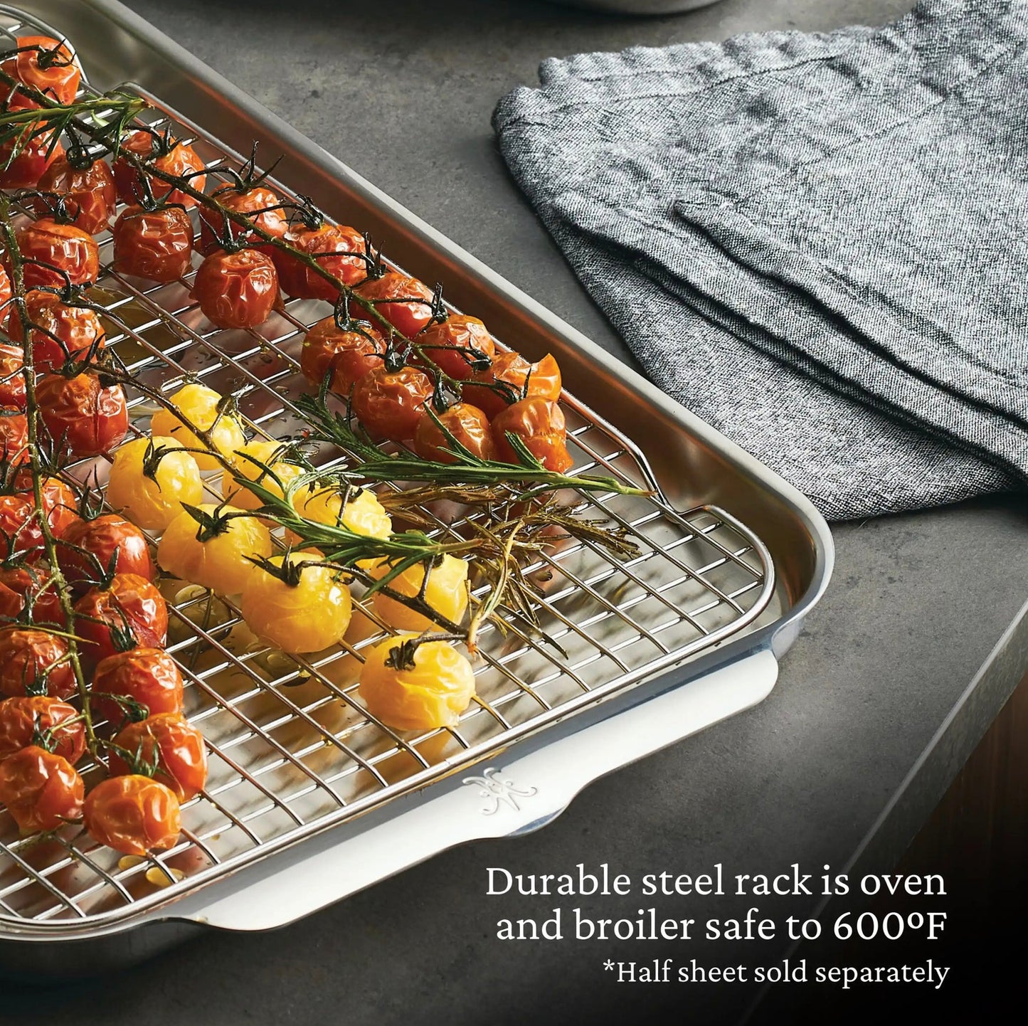 Hestan OvenBond Stainless Steel Half Sheet Pan Racks Only - Set of 2 Cookware Hestan