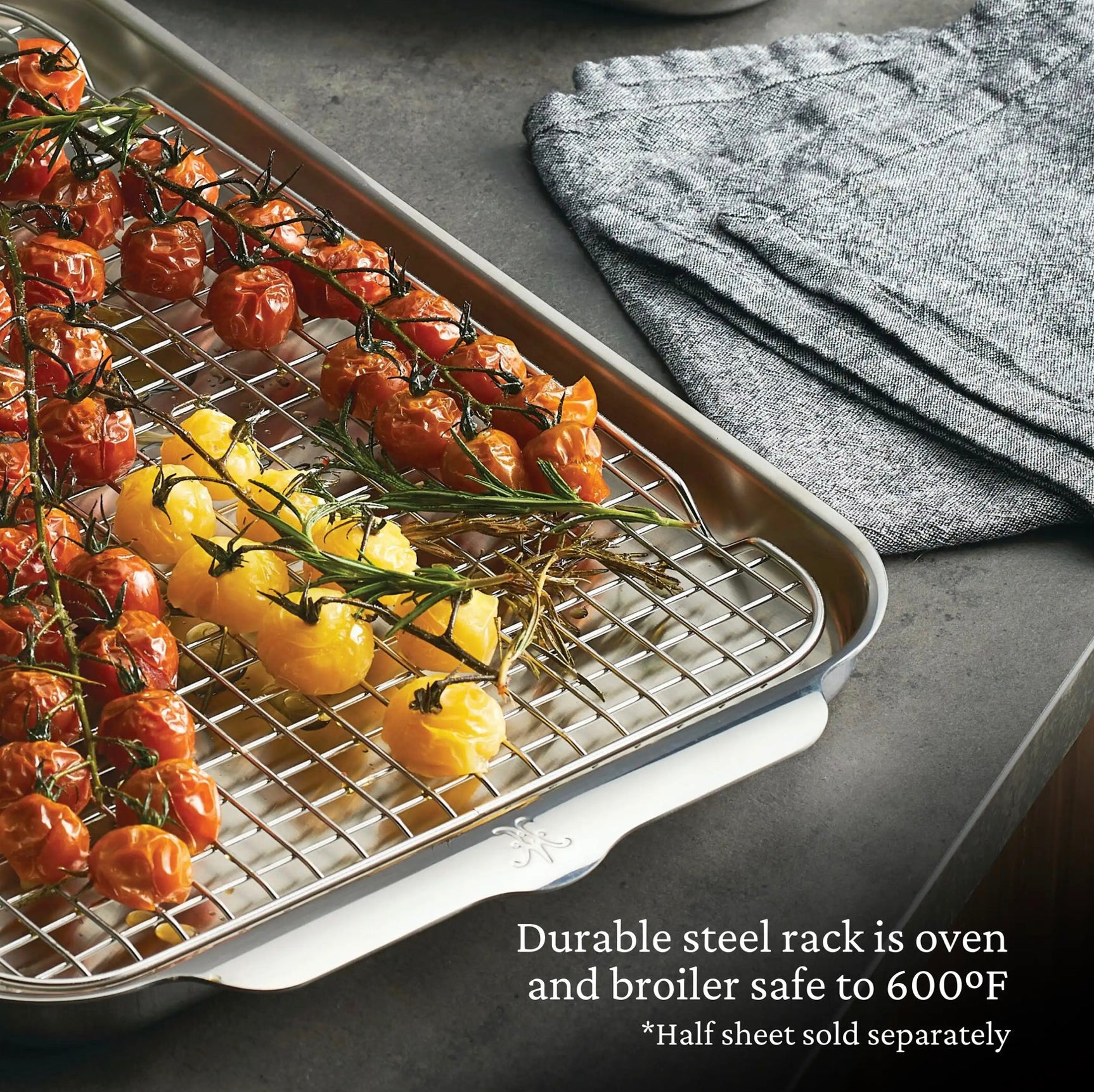 Hestan OvenBond Stainless Steel Half Sheet Pan Racks Only - Set of 2 Cookware Hestan