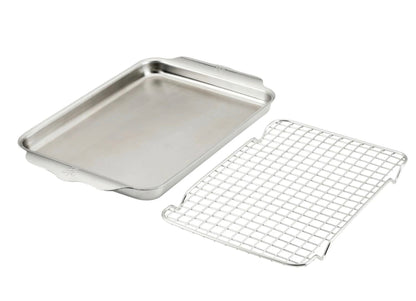 Hestan OvenBond Tri-ply Quarter Sheet Pan with Rack Cookware Hestan