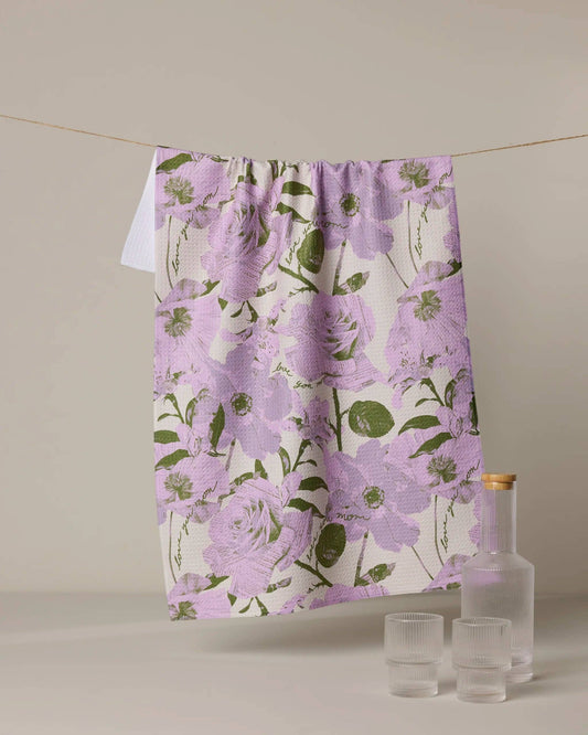 Love U Forever Tea Towel Geometry