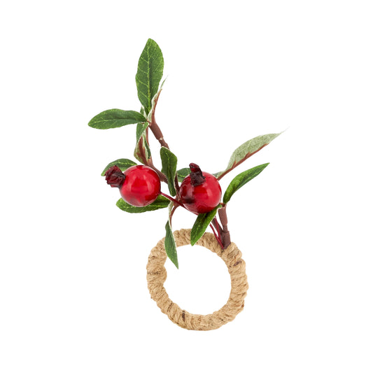 Cherry Harvest Holiday Napkin Ring Holiday Saro Lifestyle