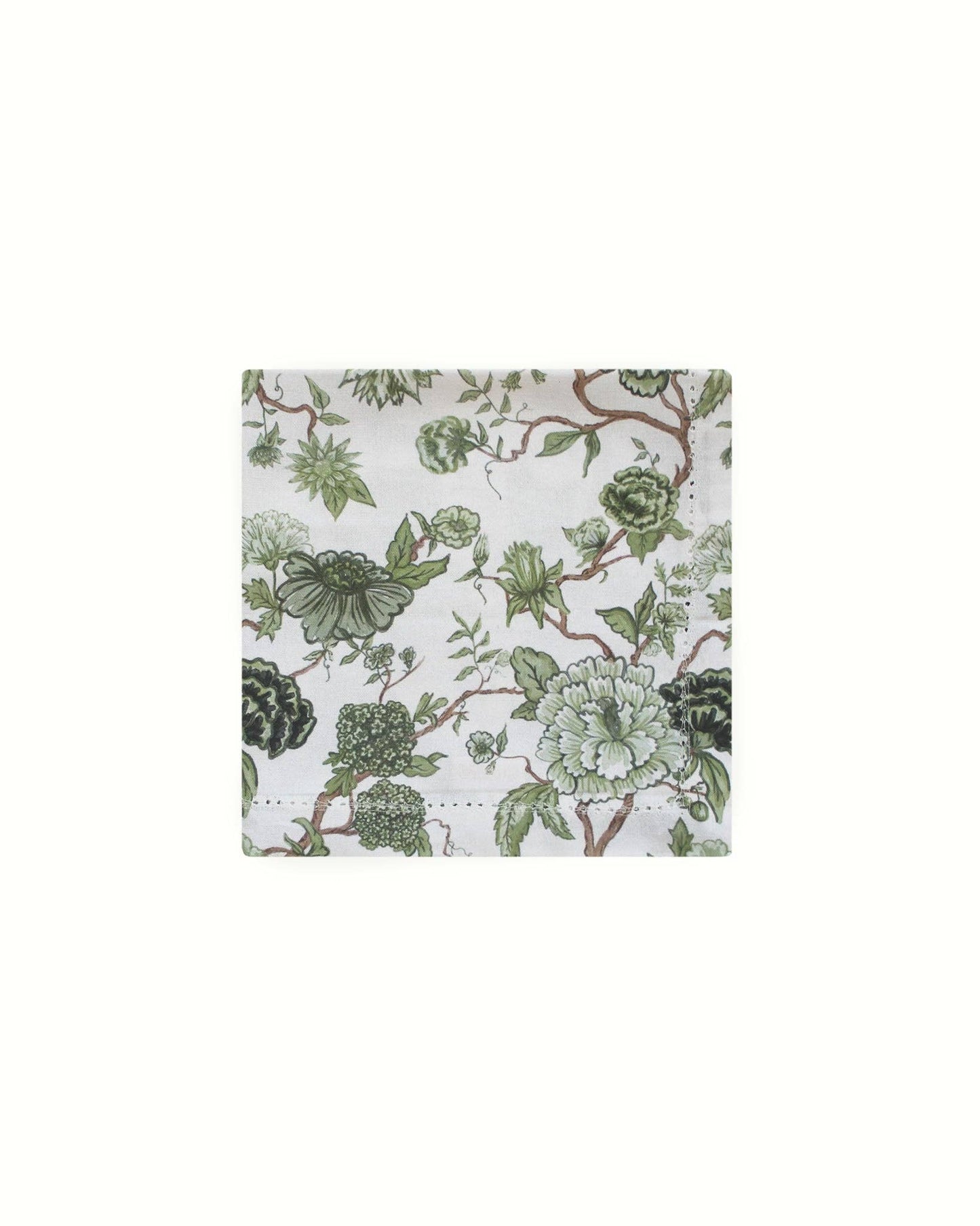 Florence Floral Napkins Set of Four: Fern Linens and placemats Willamere