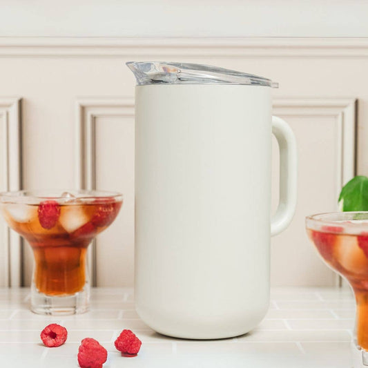 Vacuum-Insulated 2-Liter Pitcher in Bone served