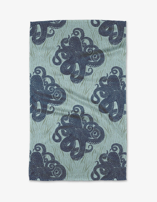 Mighty Octopus Tea Towel Geometry