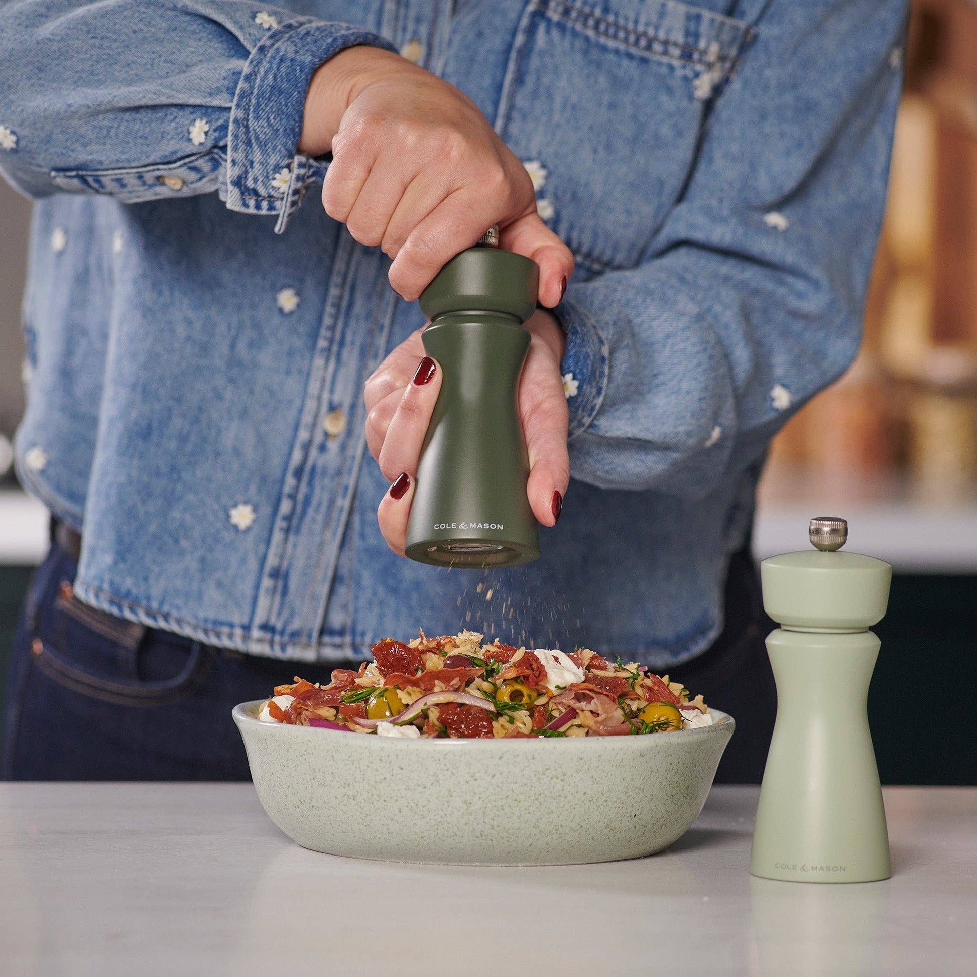Cole & Mason Kenton Interchangeable Salt & Pepper Mill - Rosemary Kitchen Tools DKHB [Zyliss, Cole & Mason, Swissmar, AdHoc, Ken Hom]