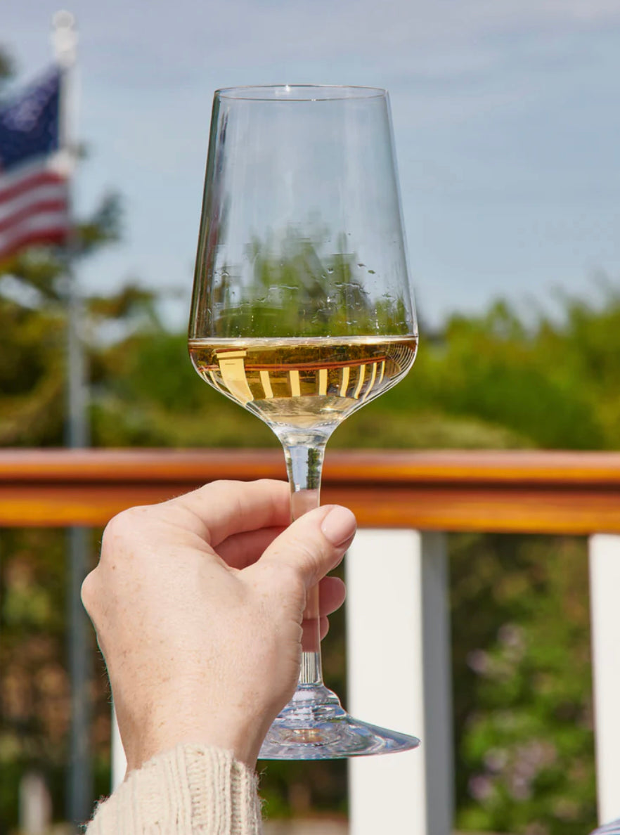 Simon Pearce Vintner White Wine Glass Drinkware Simon Pearce