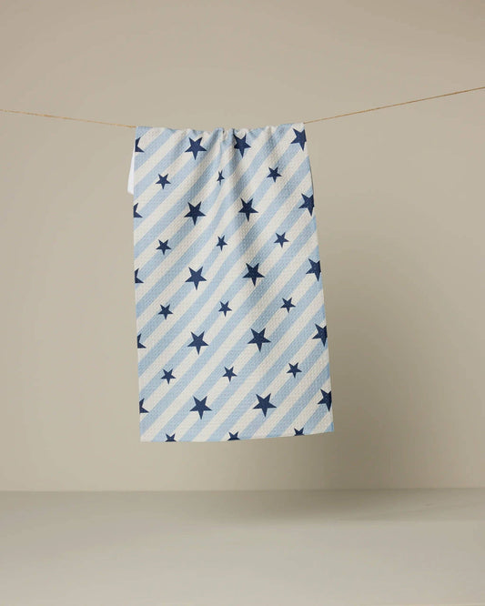 Bright Stars Bar Towel Geometry