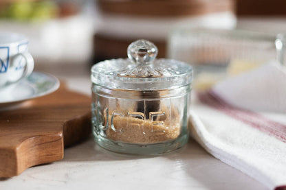 Bistro Glass Sugar Cellar with Scoop Tableware etúHOME