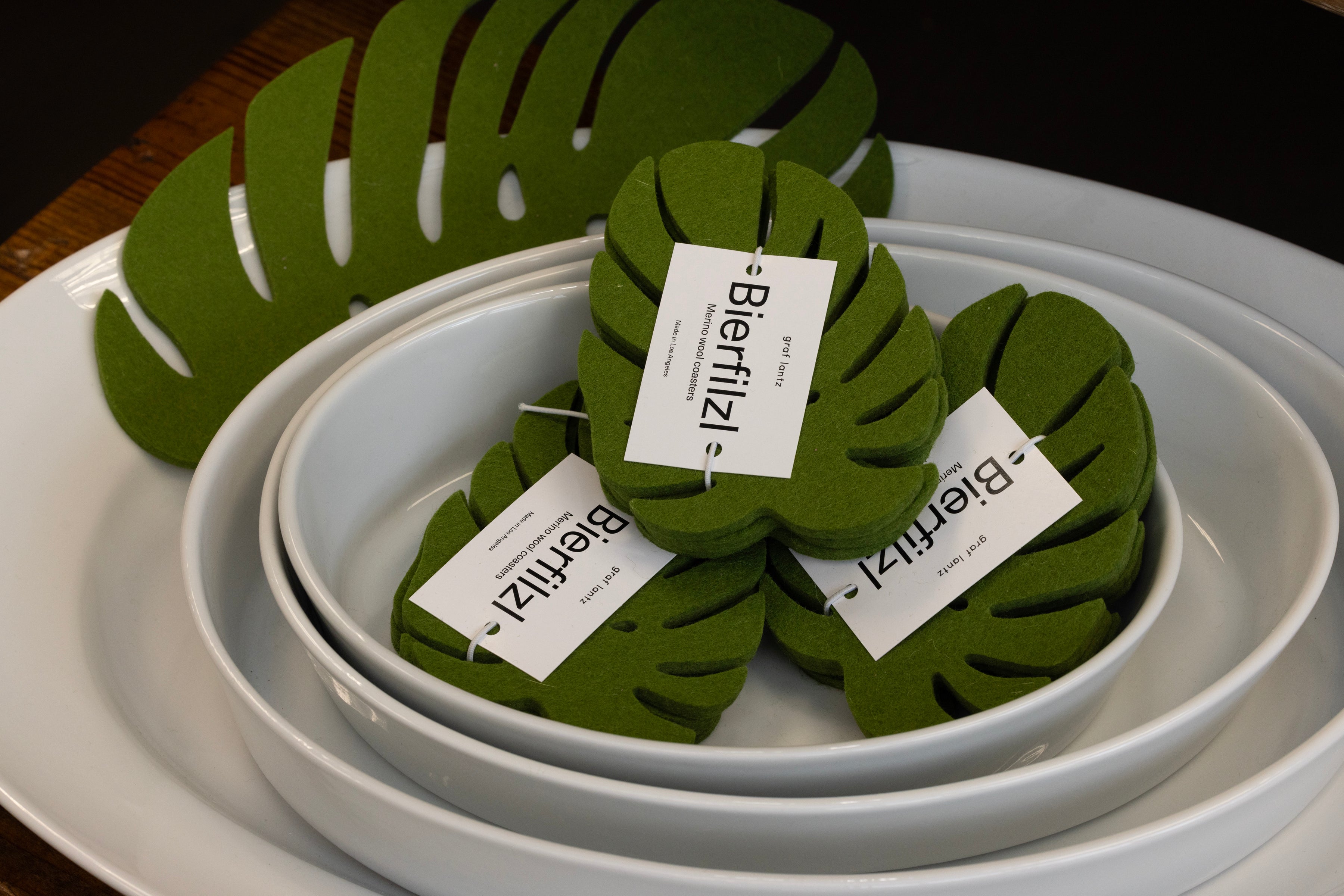 Merino Wool Monstera Coaster Set – Cassandra's Kitchen