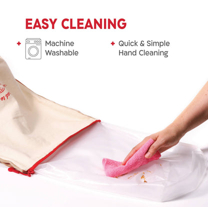 KneadAce Bread Bag: Gray / Off-White