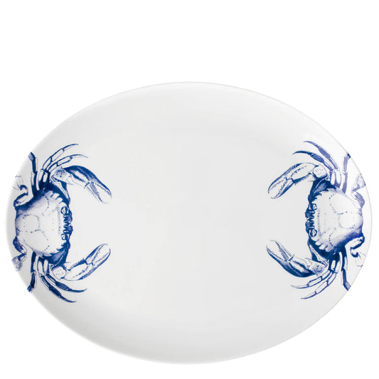 Crab Coupe Oval Platter  Caskata