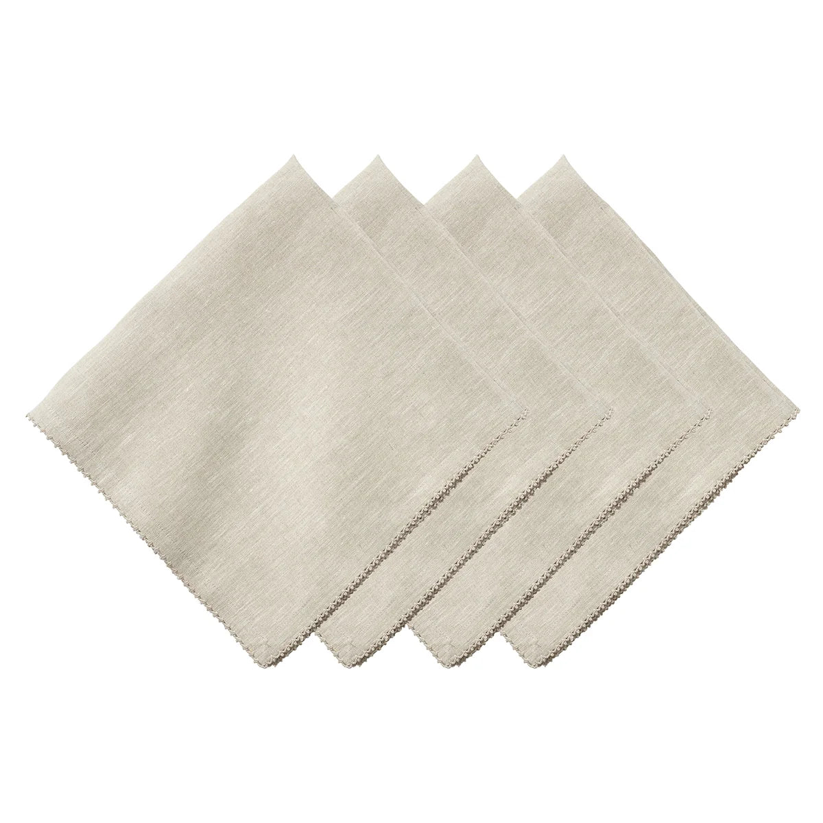 Berry Scallop Napkin Set/4 - Natural