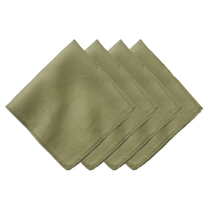 Berry Scallop Napkin Set/4 - Sage