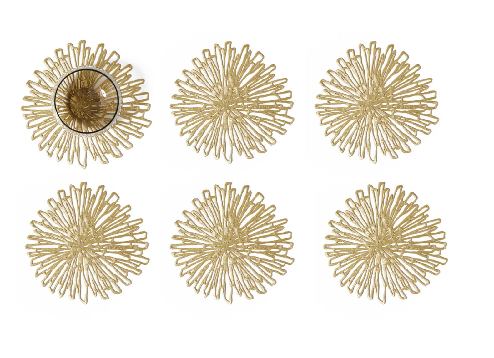 Chilewich Bloom Coasters - Set of 6 Coasters Chilewich