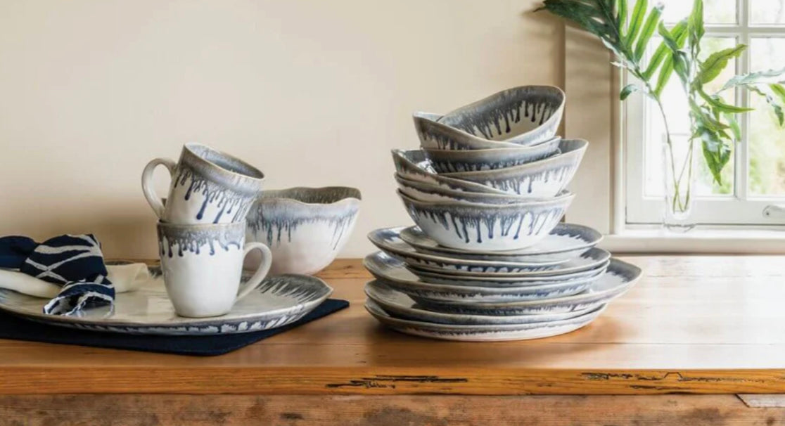 Simon Pearce Burlington DLX Dinnerware - Pool Dinnerware Simon Pearce