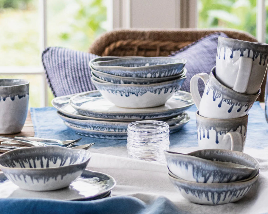 Simon Pearce Burlington DLX Dinnerware - Pool Dinnerware Simon Pearce