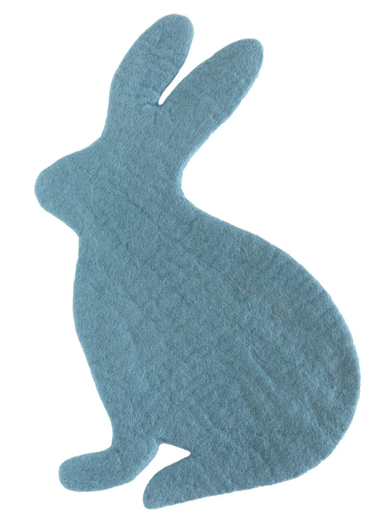 Hester & Cook Cornflower Blue Bunny Felt Placemat Placemats Hester and Cook