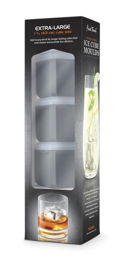 Stackable XL Cube Ice Moulds - Set of 3 Bar Tools & Items Final Touch