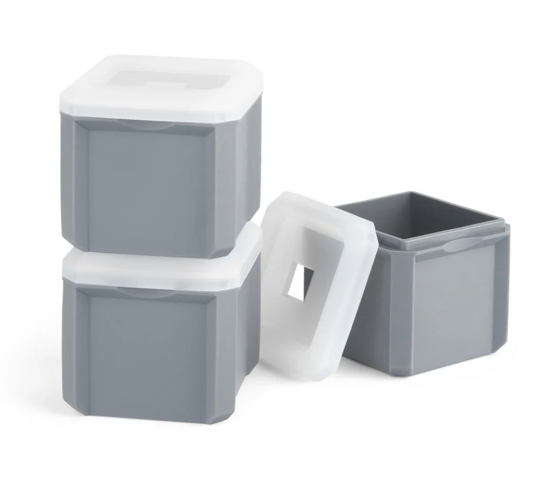 Stackable XL Cube Ice Moulds - Set of 3 Bar Tools & Items Final Touch