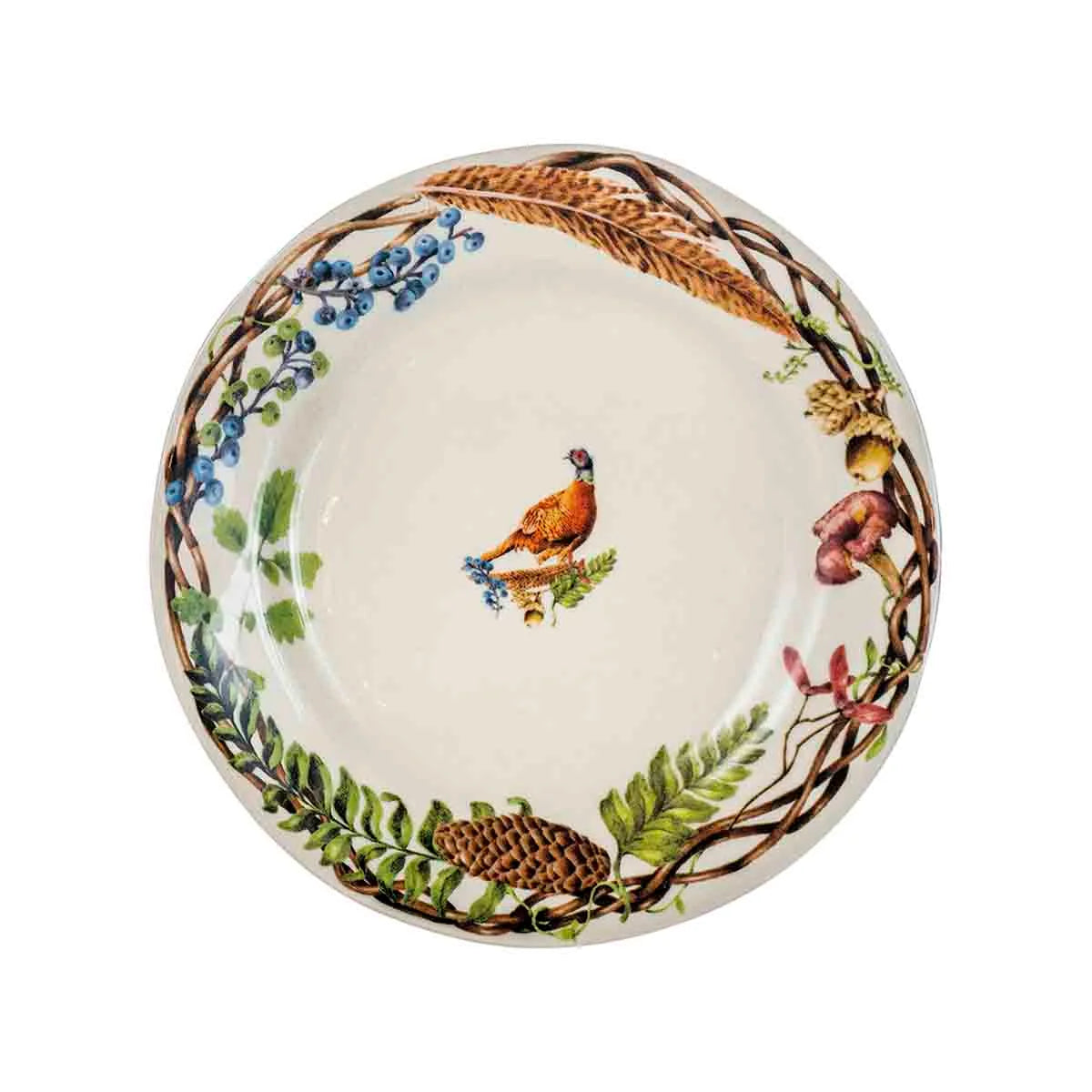 Forest Walk Animal Dessert/Salad Plate Assorted Set/4