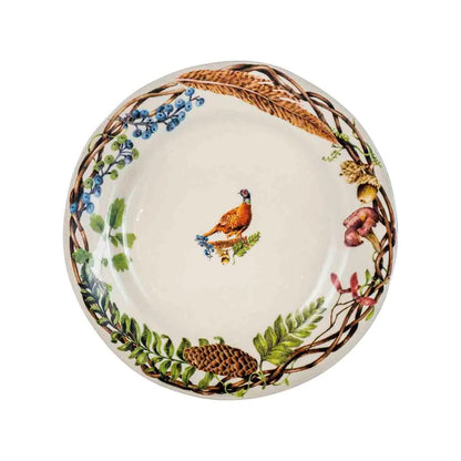 Forest Walk Animal Dessert/Salad Plate Assorted Set/4