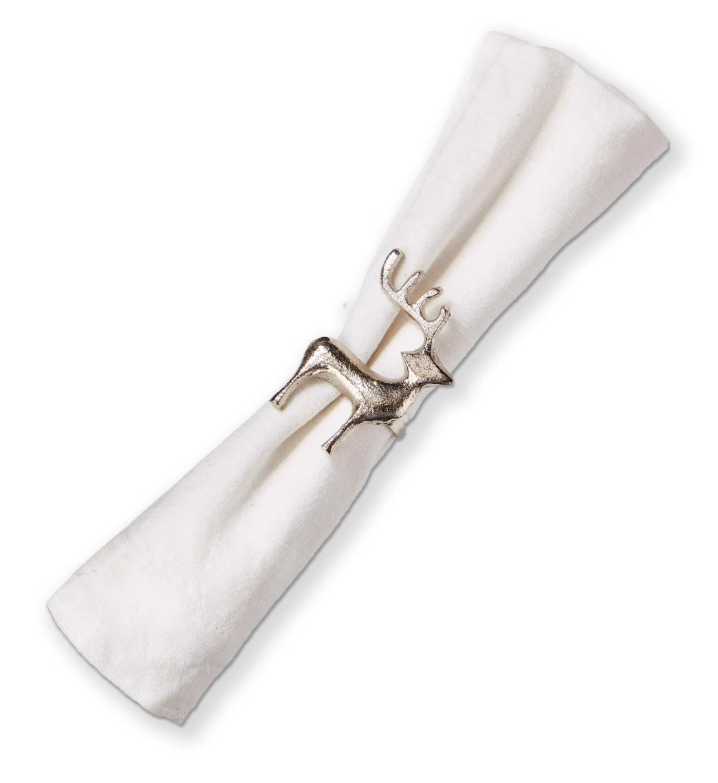 Reindeer Napkin Ring (Silver) Holiday TAG