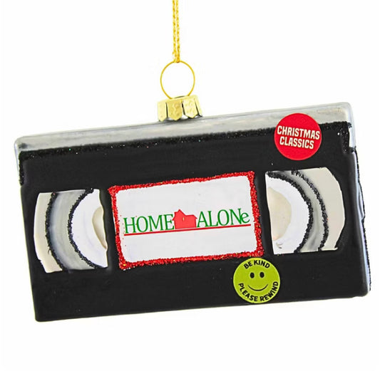 VHS Home Alone Tape Ornament Holiday Cody Foster & Co