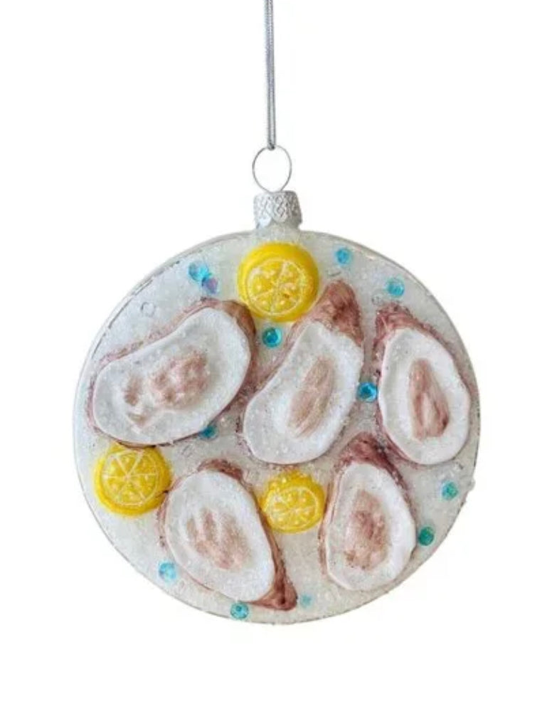 Oysters On Ice Ornament - White Holiday Cody Foster & Co