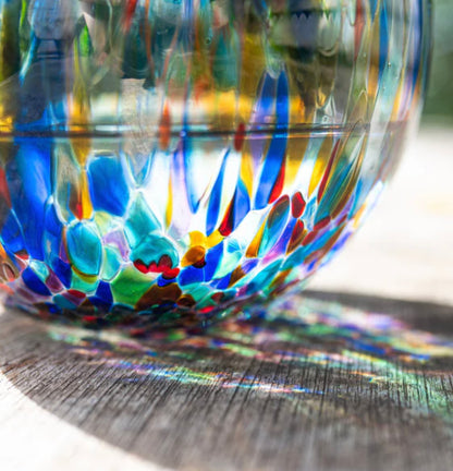 Vietri Hibiscus Glass Carnevale Bud Vase Vase VIETRI