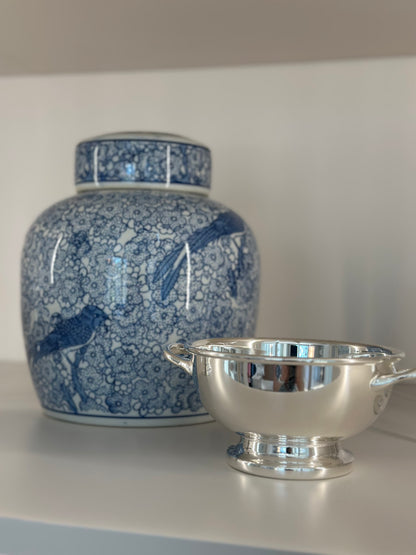 Hôtel Silver Private Label Footed Bowl With Handles