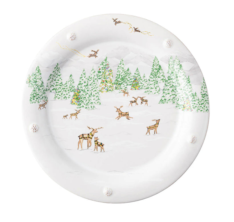 Juliska Berry & Thread North Pole Dinner Plate Holiday Juliska
