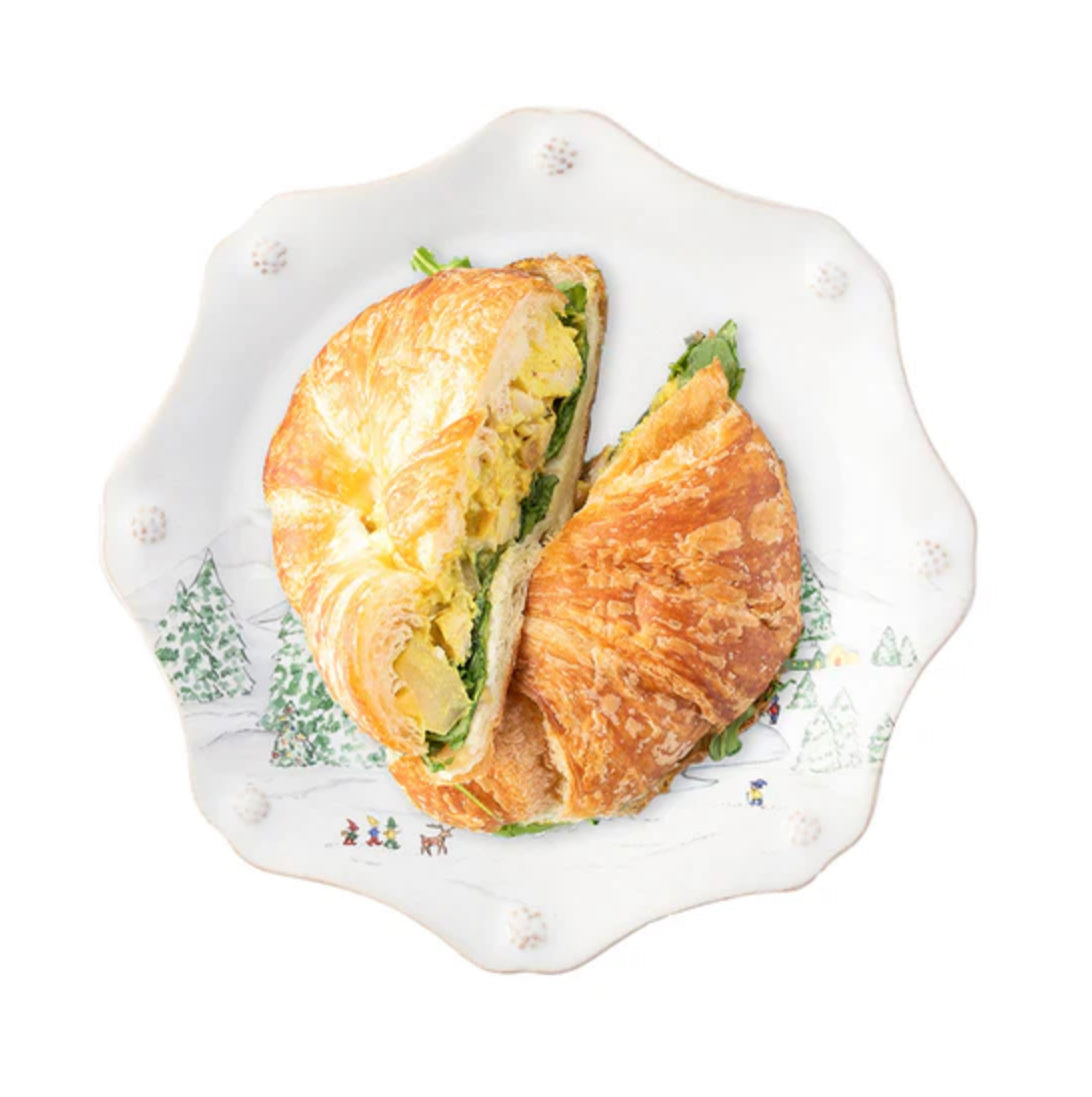 Juliska Berry & Thread North Pole Dessert/Salad Plate Holiday Juliska