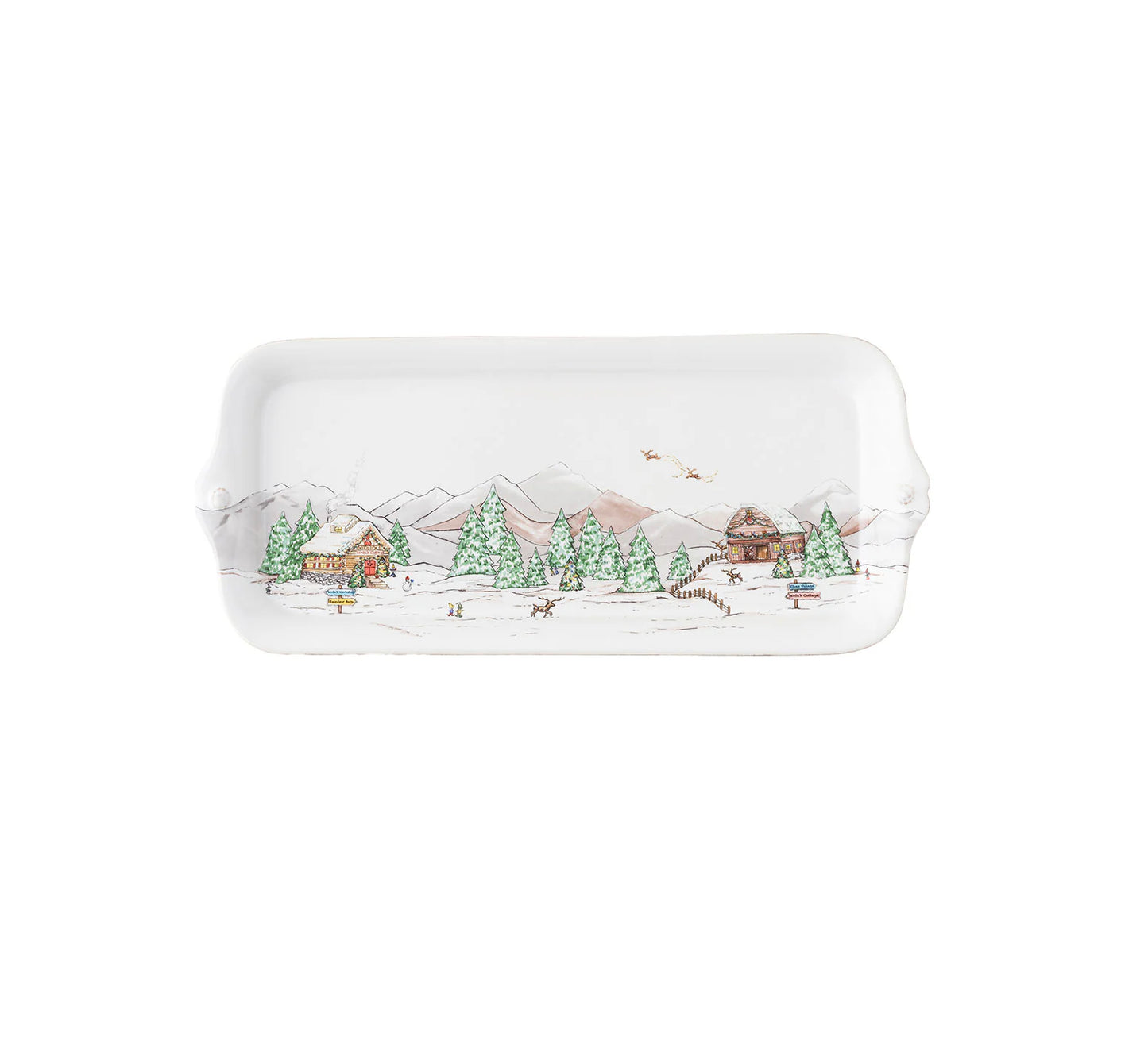 Juliska Berry & Thread North Pole 14.5" Hostess Tray Holiday Juliska