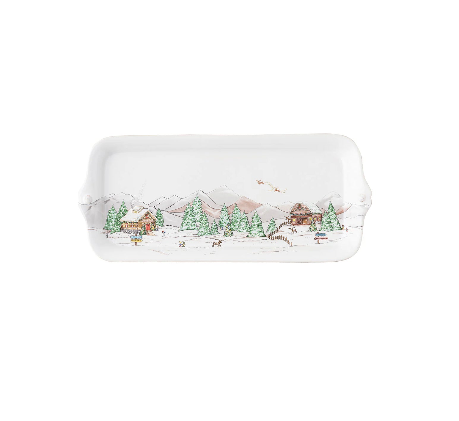 Juliska Berry & Thread North Pole 14.5" Hostess Tray Holiday Juliska