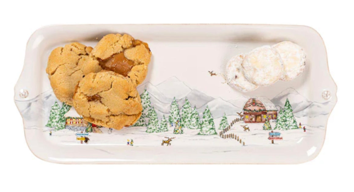 Juliska Berry & Thread North Pole 14.5" Hostess Tray Holiday Juliska