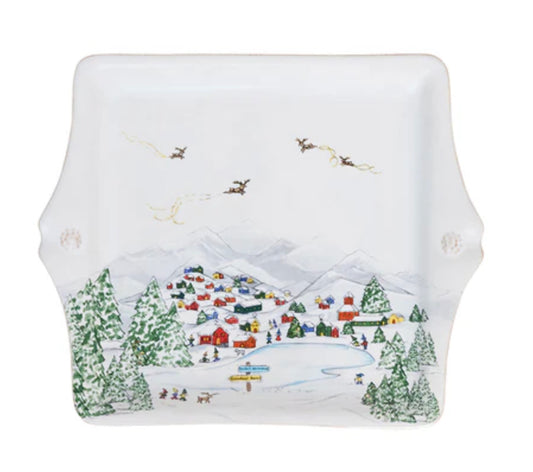 Juliska Berry & Thread North Pole 10" Cookie Tray Holiday Juliska