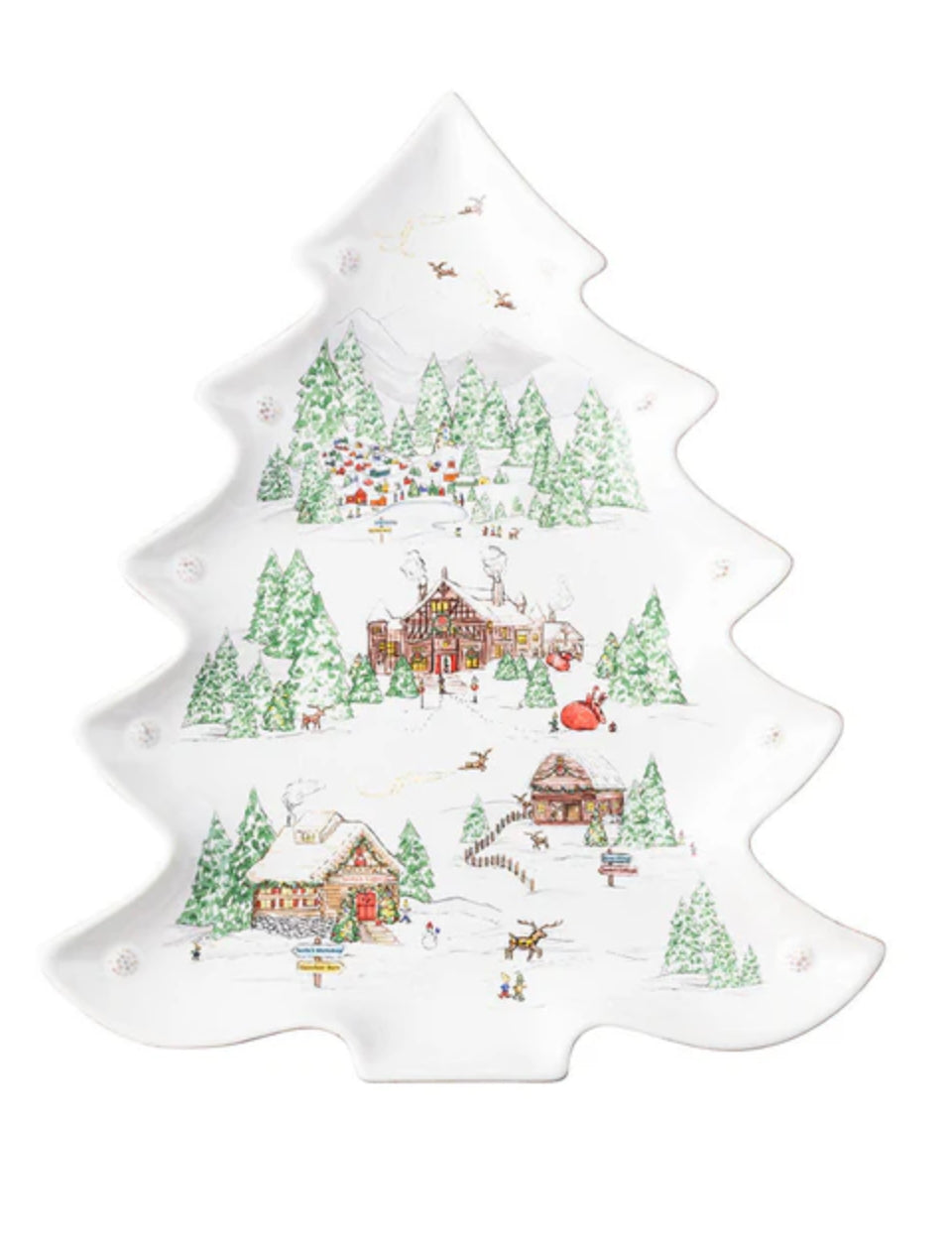 Juliska Berry & Thread North Pole 15" Tree Platter Holiday Juliska