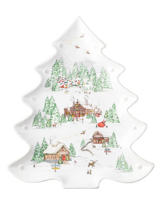 Juliska Berry & Thread North Pole 15" Tree Platter Holiday Juliska