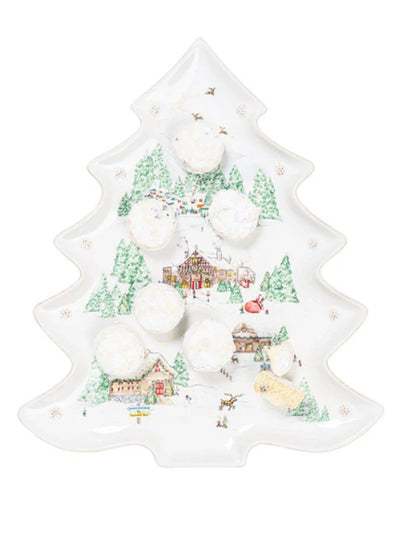 Juliska Berry & Thread North Pole 15" Tree Platter Holiday Juliska