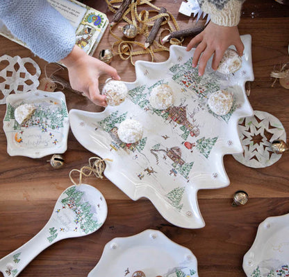 Juliska Berry & Thread North Pole 15" Tree Platter Holiday Juliska