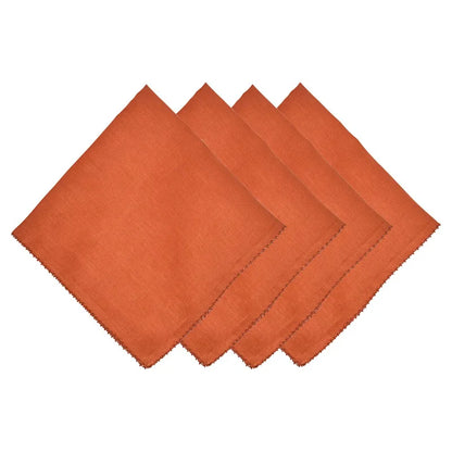 Berry Scallop Napkin Set/4 - Pumpkin
