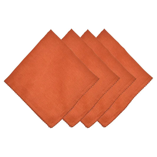 Berry Scallop Napkin Set/4 - Pumpkin