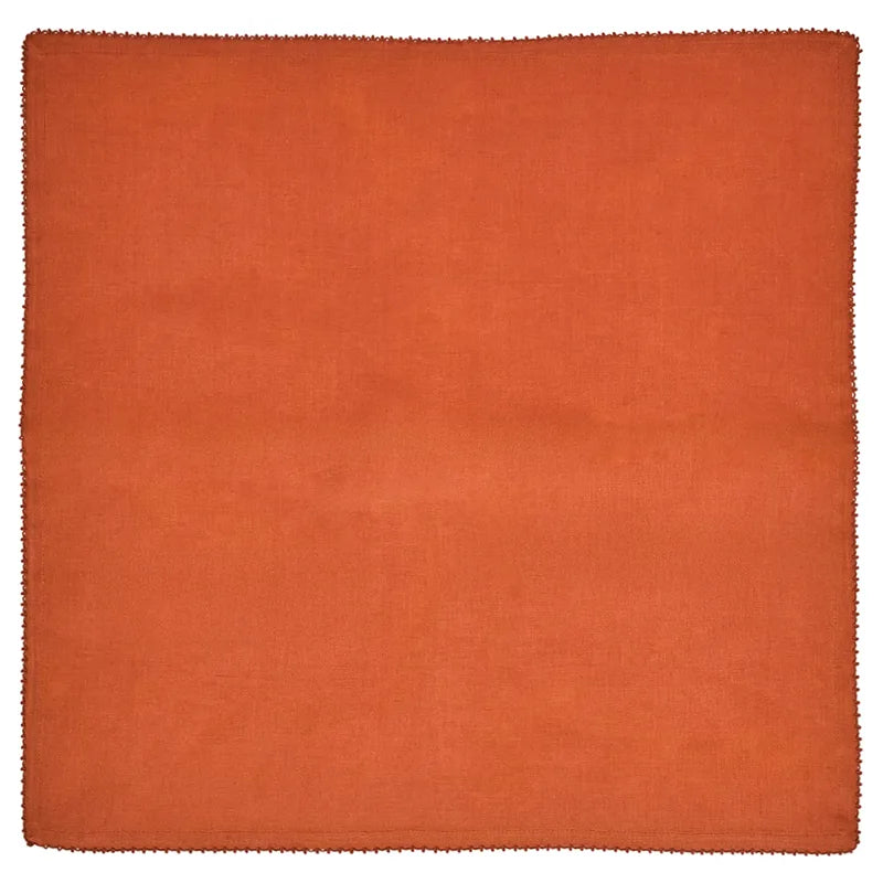 Berry Scallop Napkin Set/4 - Pumpkin
