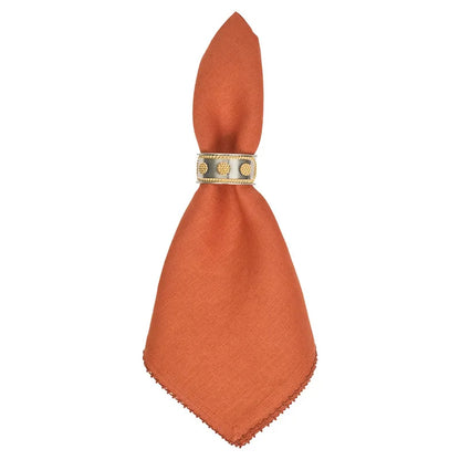 Berry Scallop Napkin Set/4 - Pumpkin