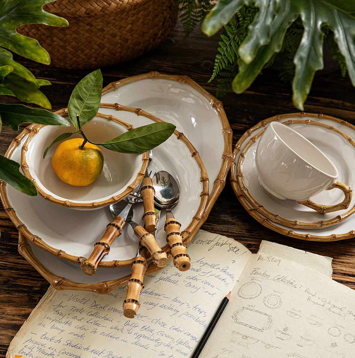 Juliska Bamboo Cereal/Ice Cream Bowl Dinnerware Juliska