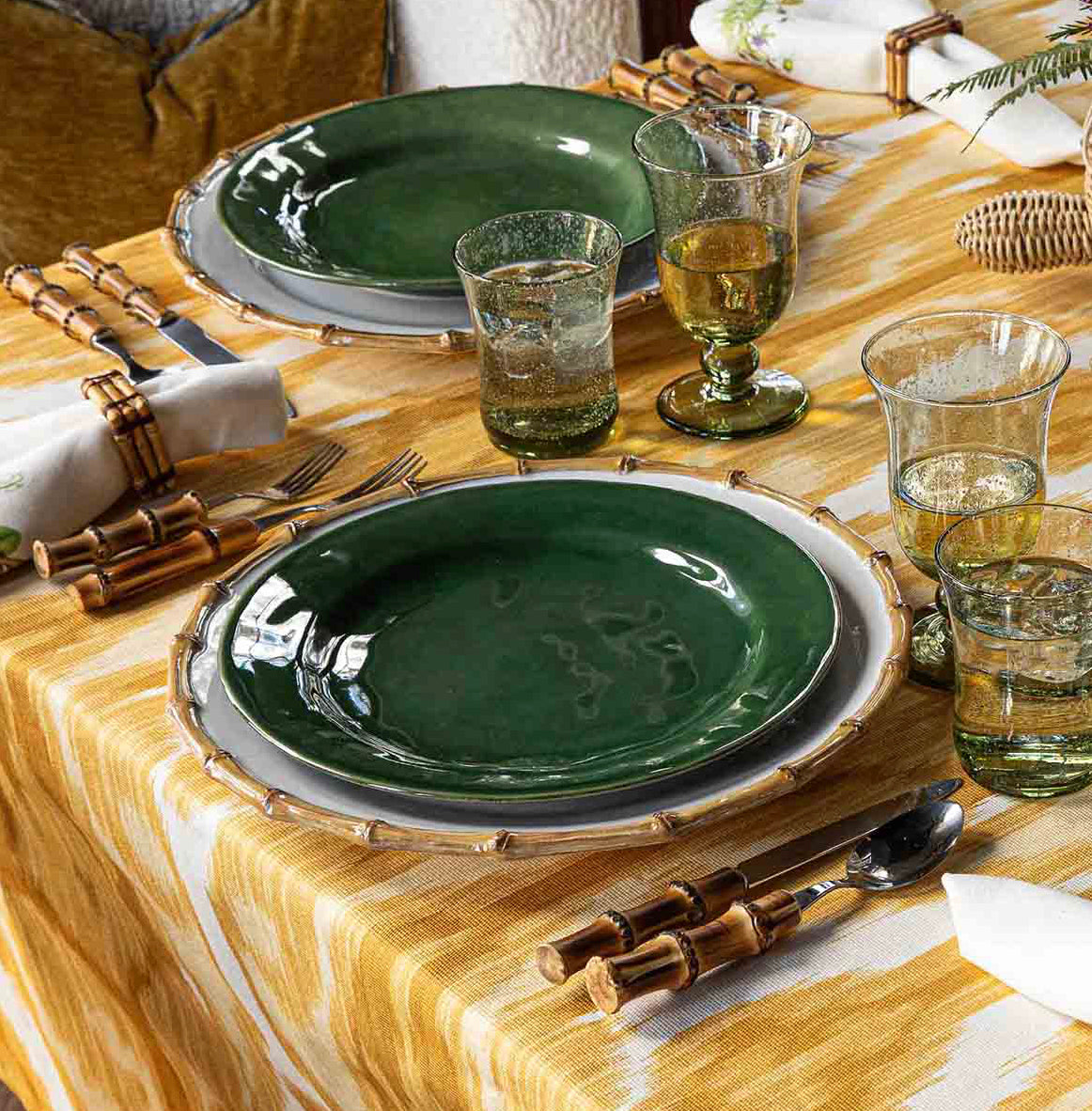 Juliska Bamboo Charger/Platter - 14" Dinnerware Juliska