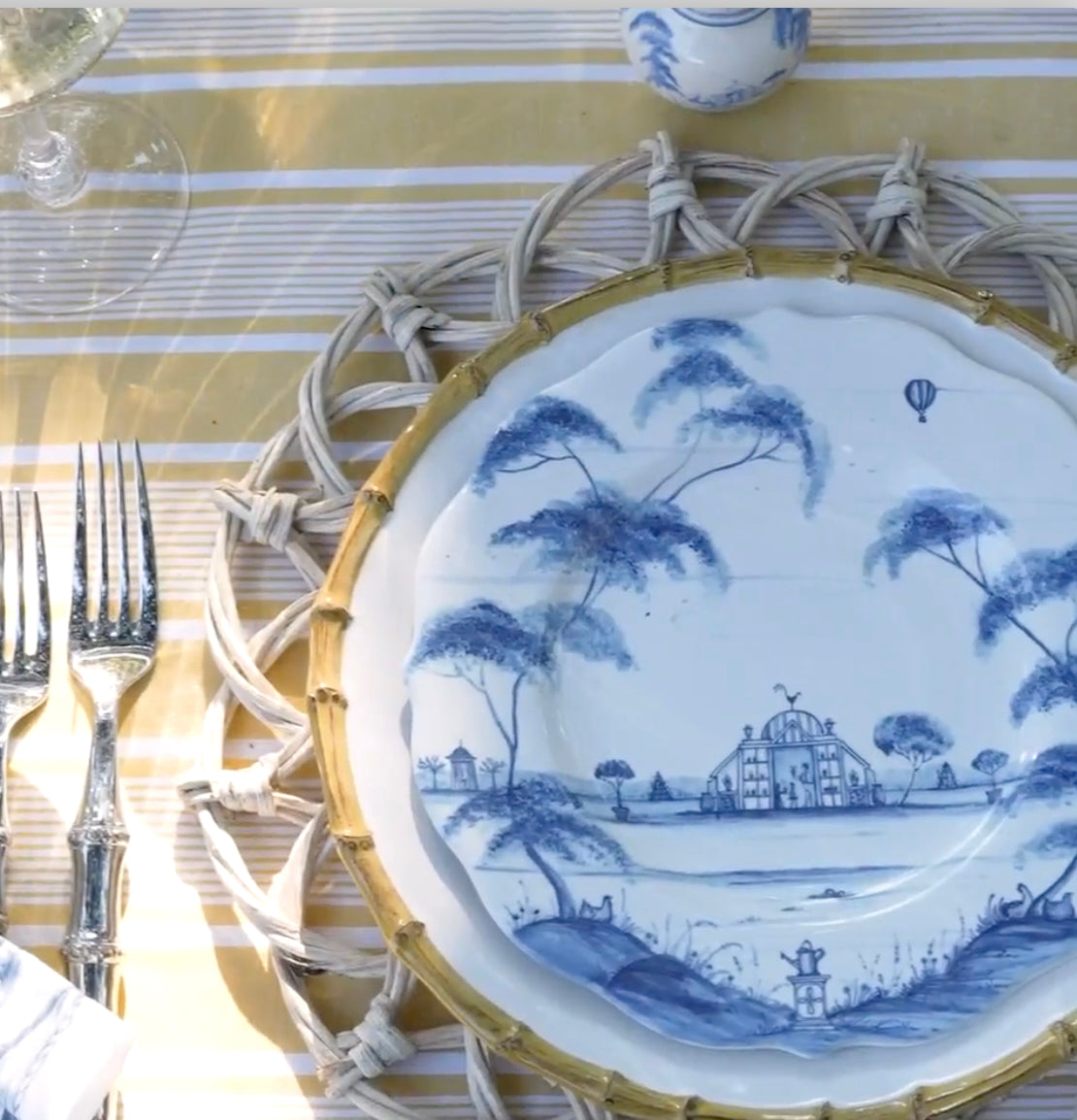 Juliska Bamboo Charger/Platter - 14" Dinnerware Juliska