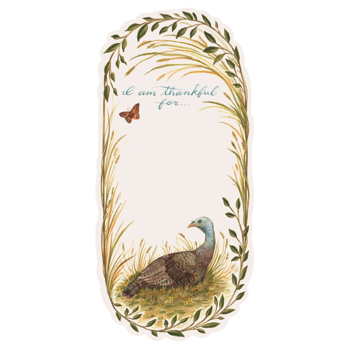 Hester and Cook Thankful Turkey Table Card - Pack of 12 Hester and Cook